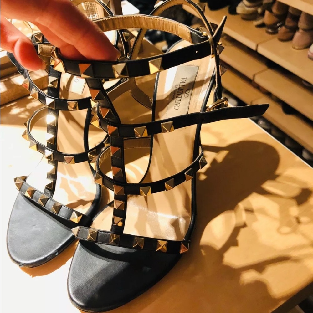 Valentino rockstud 105 mm Caged leather sandals